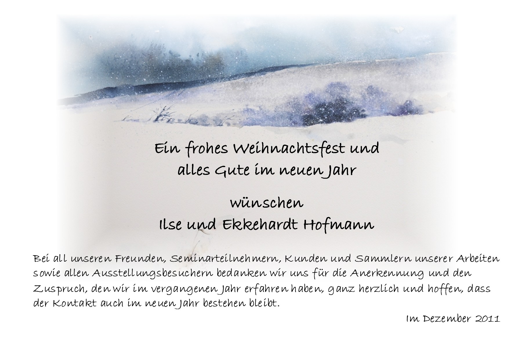 Weihnachtskarte 2011